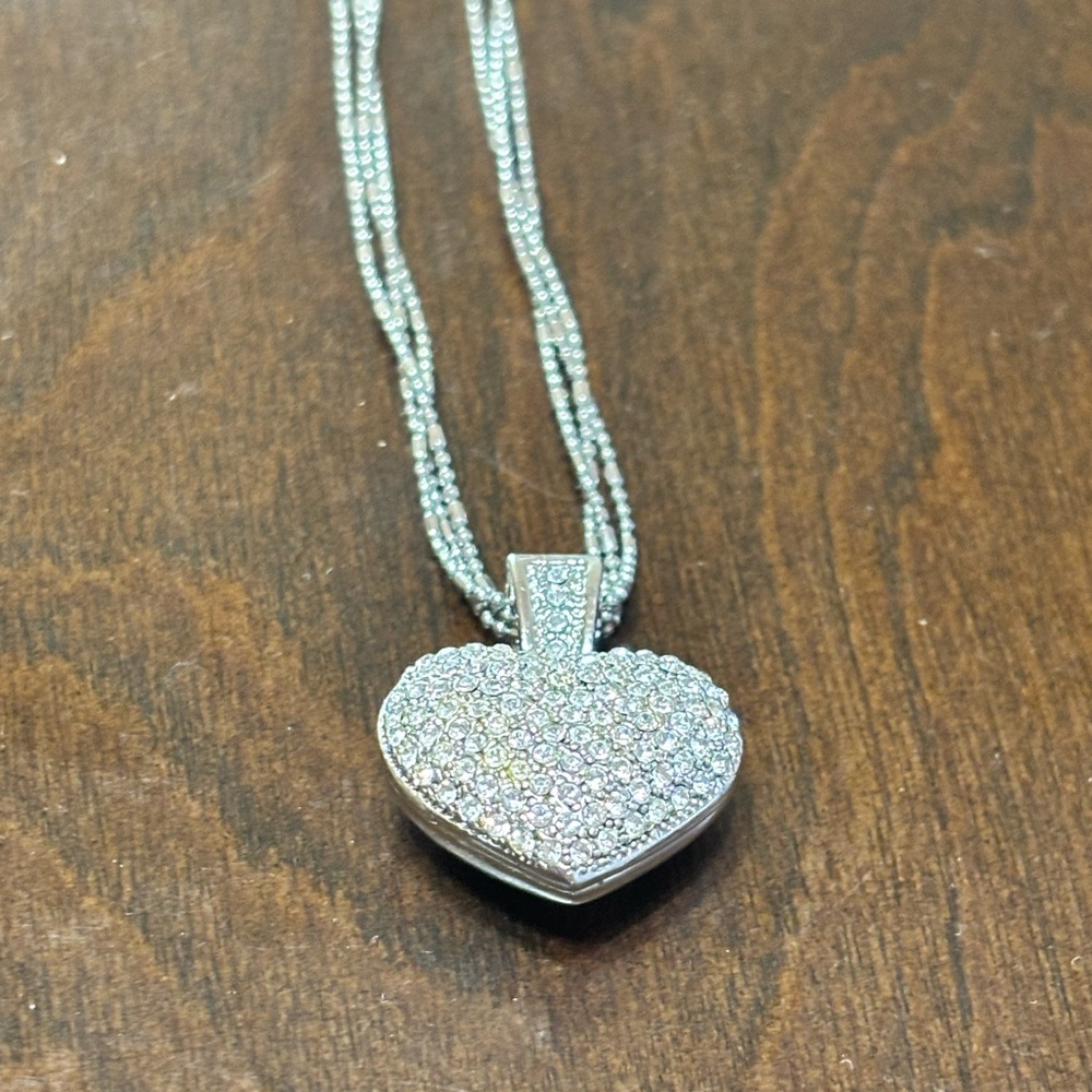 Silver Heart Pendant Necklace